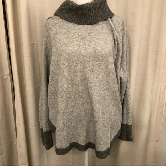 Funsport Cashmere Blend Turtleneck Sweater Grey XL - Picture 1 of 8